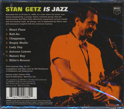 Stan Getz - Stan Getz Is Jazz [New CD]