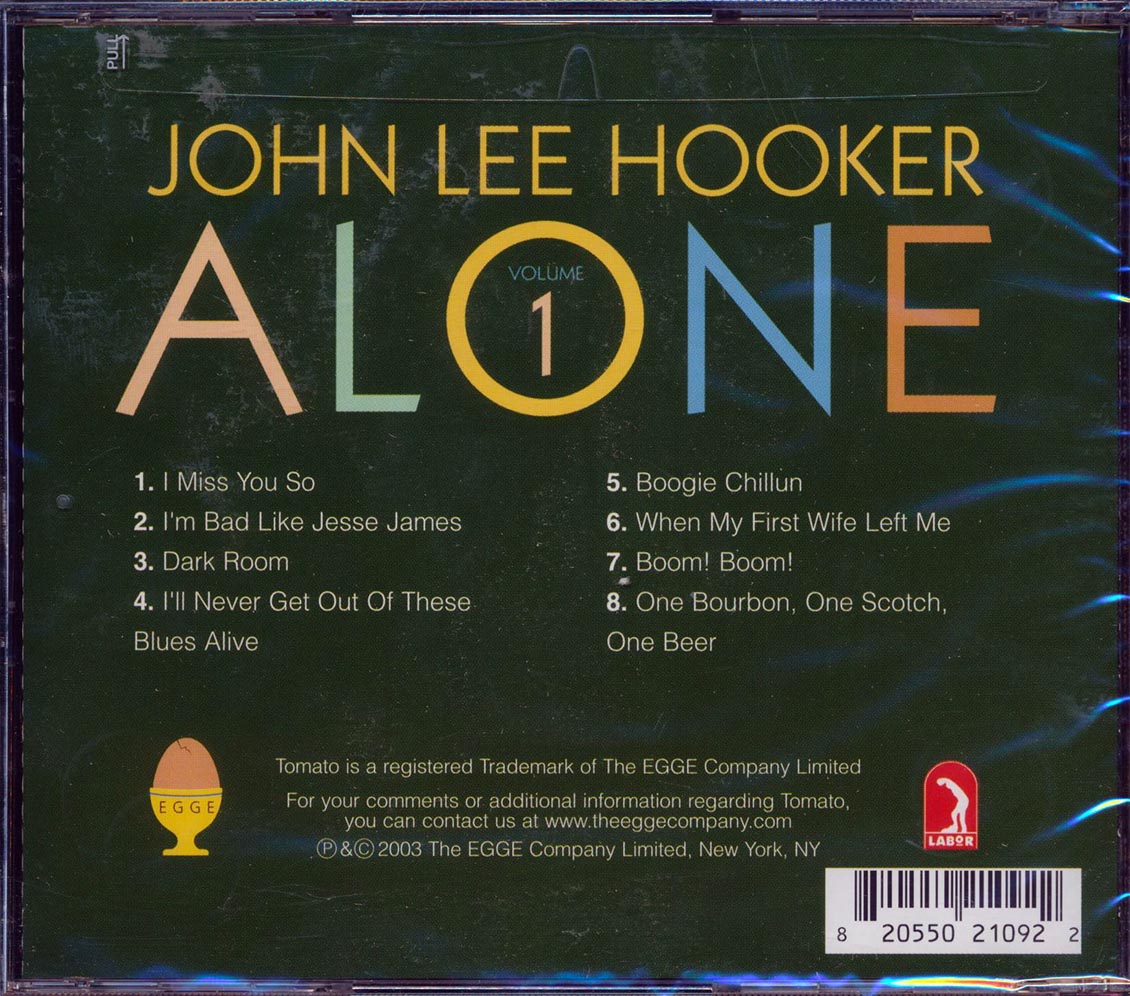 John Lee Hooker - Alone Volume 1 [New CD]
