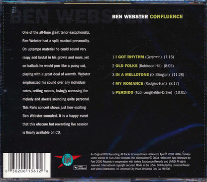Ben Webster - Confluence [New CD]