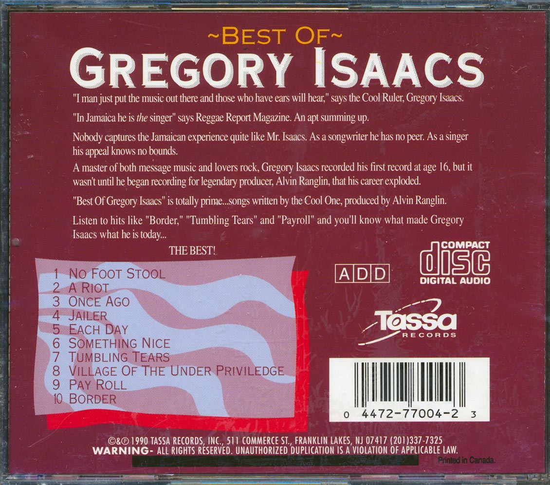 Gregory Isaacs - Best Of Gregory Isaacs [New CD]
