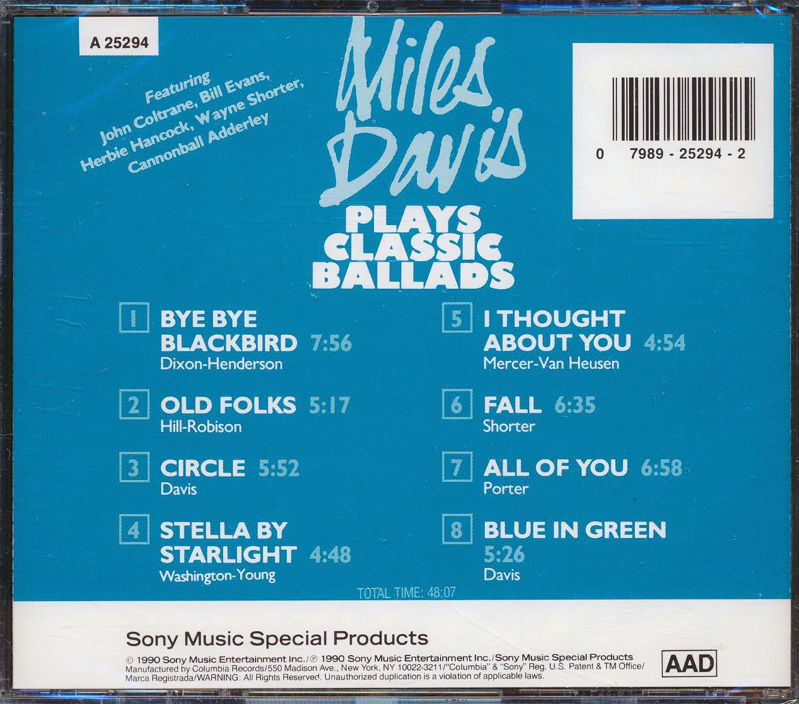 Miles Davis - Miles Davis Plays Classic Ballads [New CD]