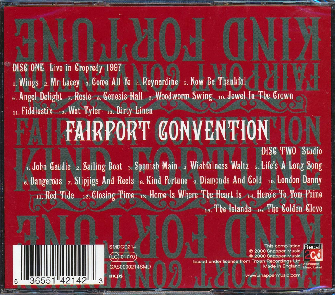 Fairport Convention - Kind Fortune (29 tracks) (2xCD) [New CD]
