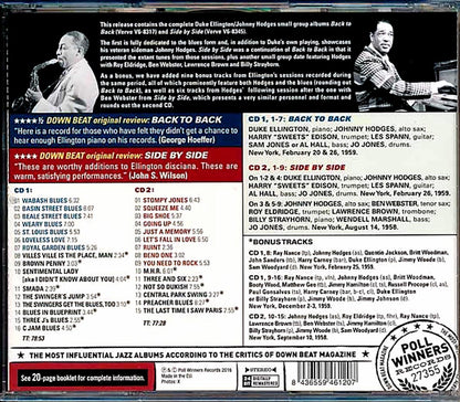 Duke Ellington, Johnny Hodges - Back To Back + Side To Side (2xCD) (incl. large booklet) (remastered) [New CD]