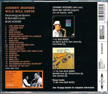 Johnny Hodges, Wild Bill Davis - Blue Hodge (incl. large booklet) (remastered) [New CD]
