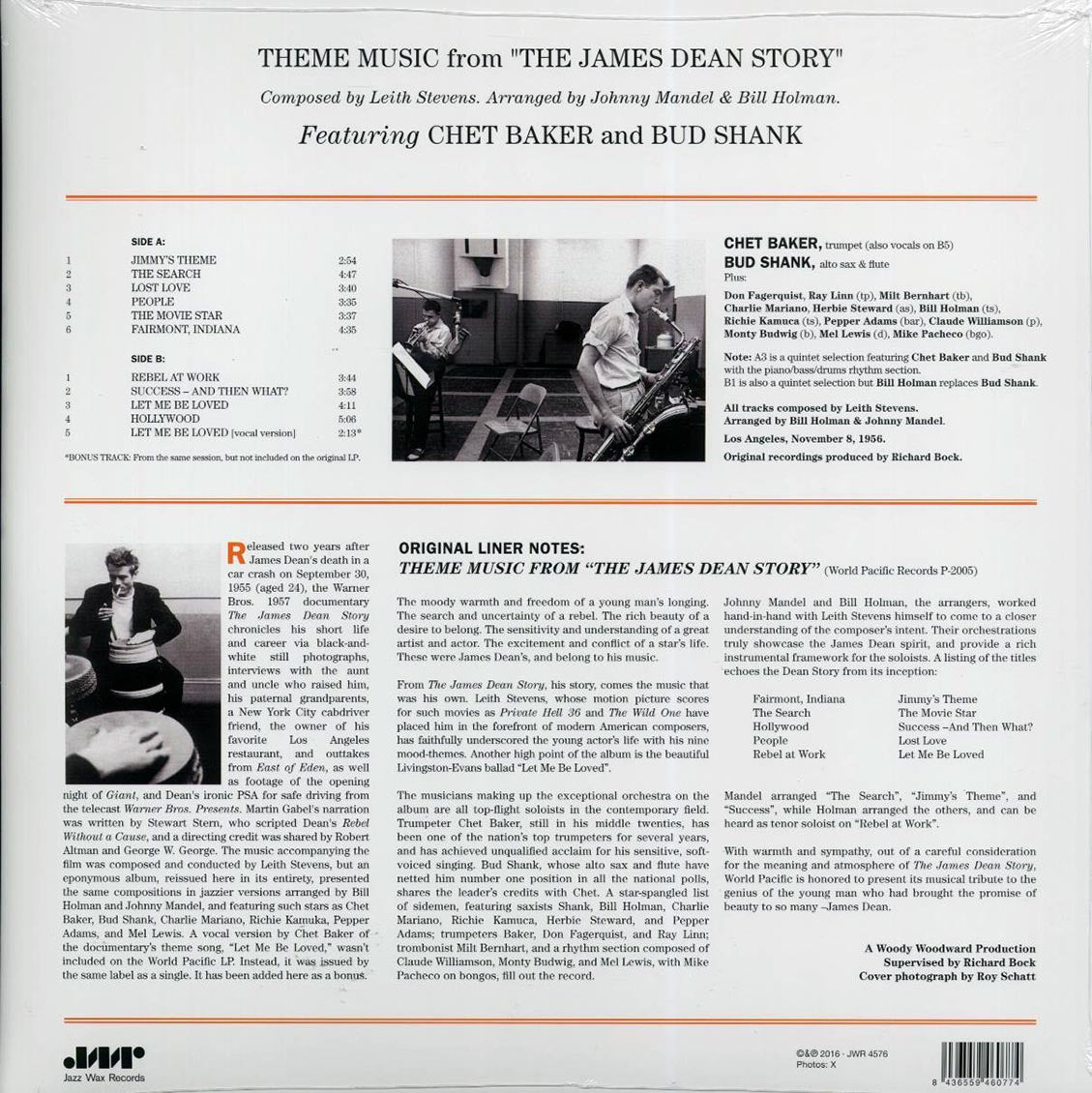 Chet Baker, Bud Shank - Theme Music From 'The James Dean Story' (ltd. ed.) (180g) (remastered) [New Vinyl LP]