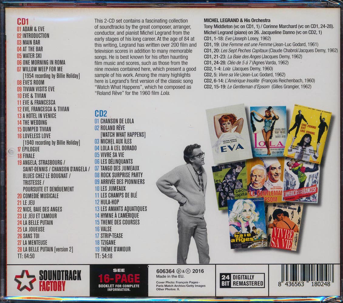 Michel Legrand - Eve & Other Great Film Scores: Original Motion Picture Soundtracks (ltd. ed.) (2xCD) (incl. large booklet) (remastered) [New CD]