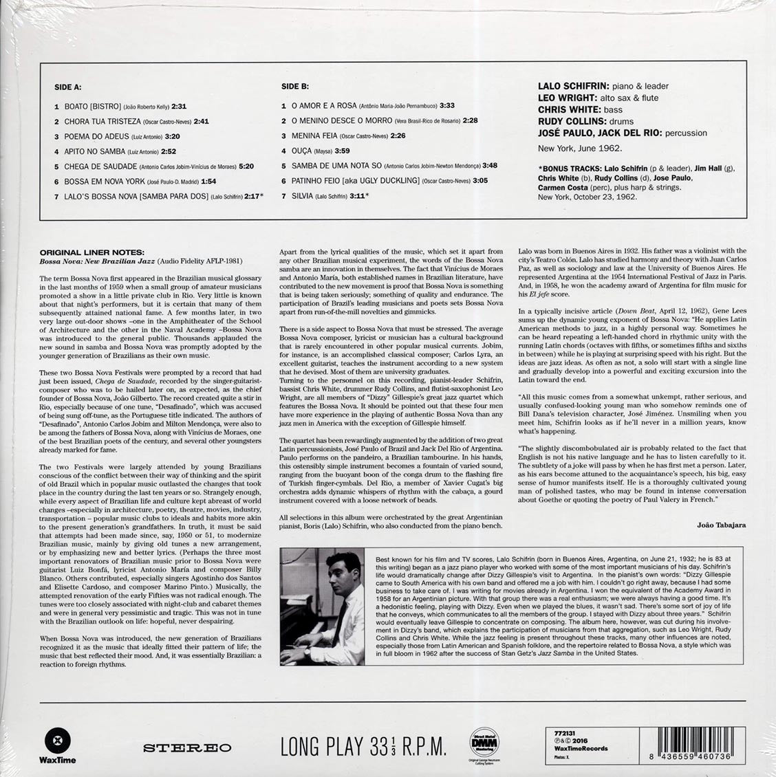 Lalo Schifrin - Bossa Nova: New Brazilian Jazz (+2 bonus tracks) (ltd. ed.) (180g) [New Vinyl Record LP]