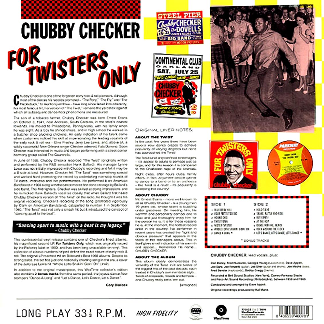 Chubby Checker - For Twisters Only (ltd. ed.) (180g) [New Vinyl Record LP]