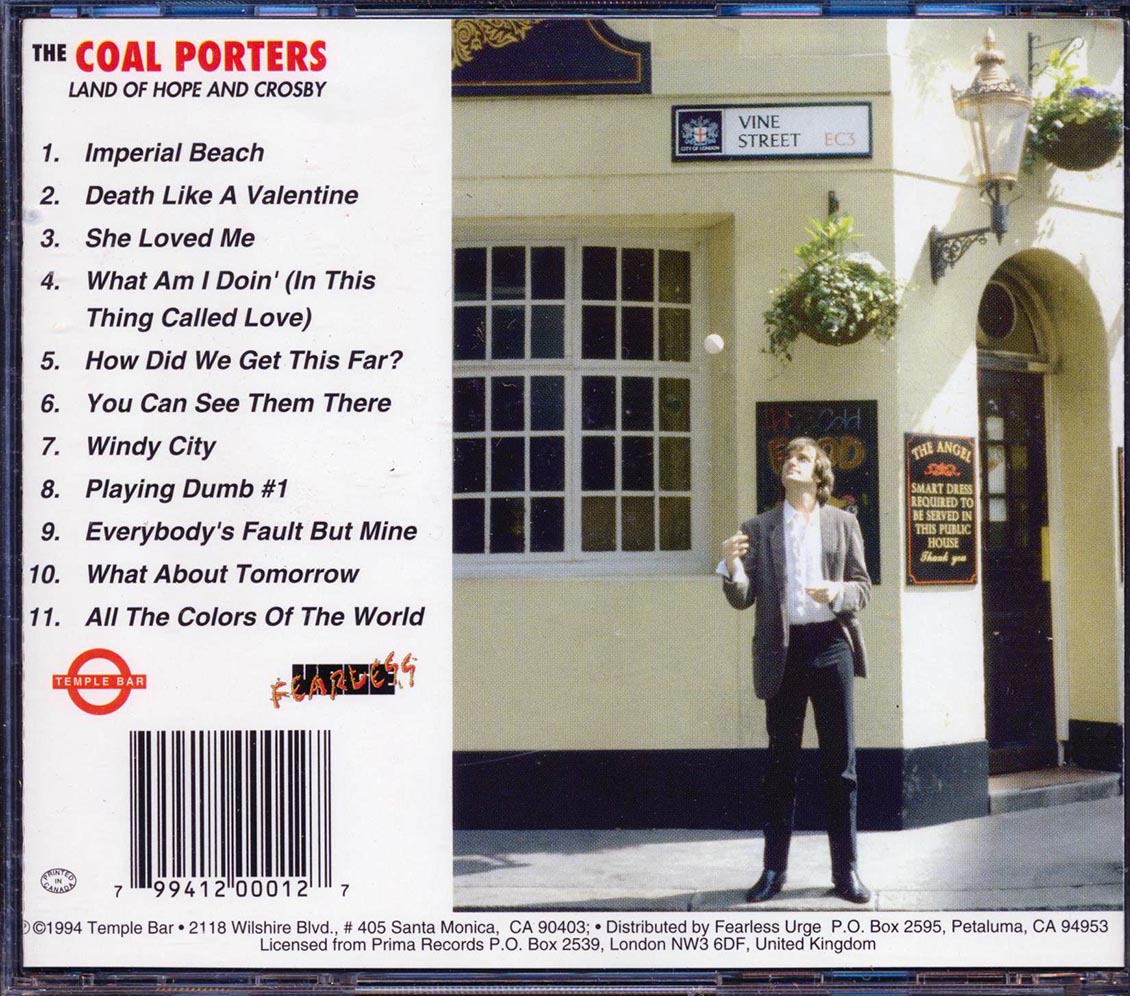 The Coal Porters - Land Of Hope And Crosby [New CD]