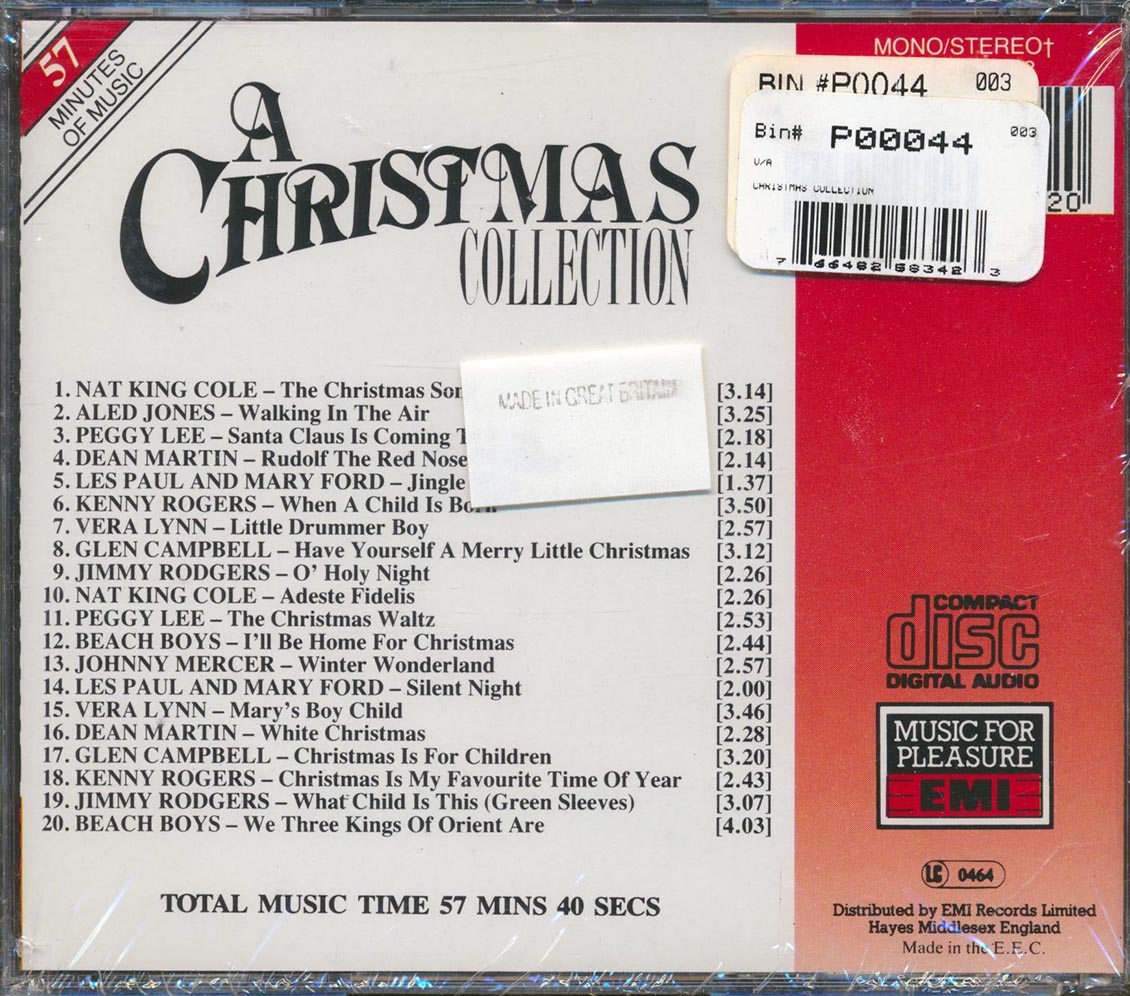 Dean Martin, Peggy Lee, Nat King Cole, Etc. - A Christmas Collection [New CD]