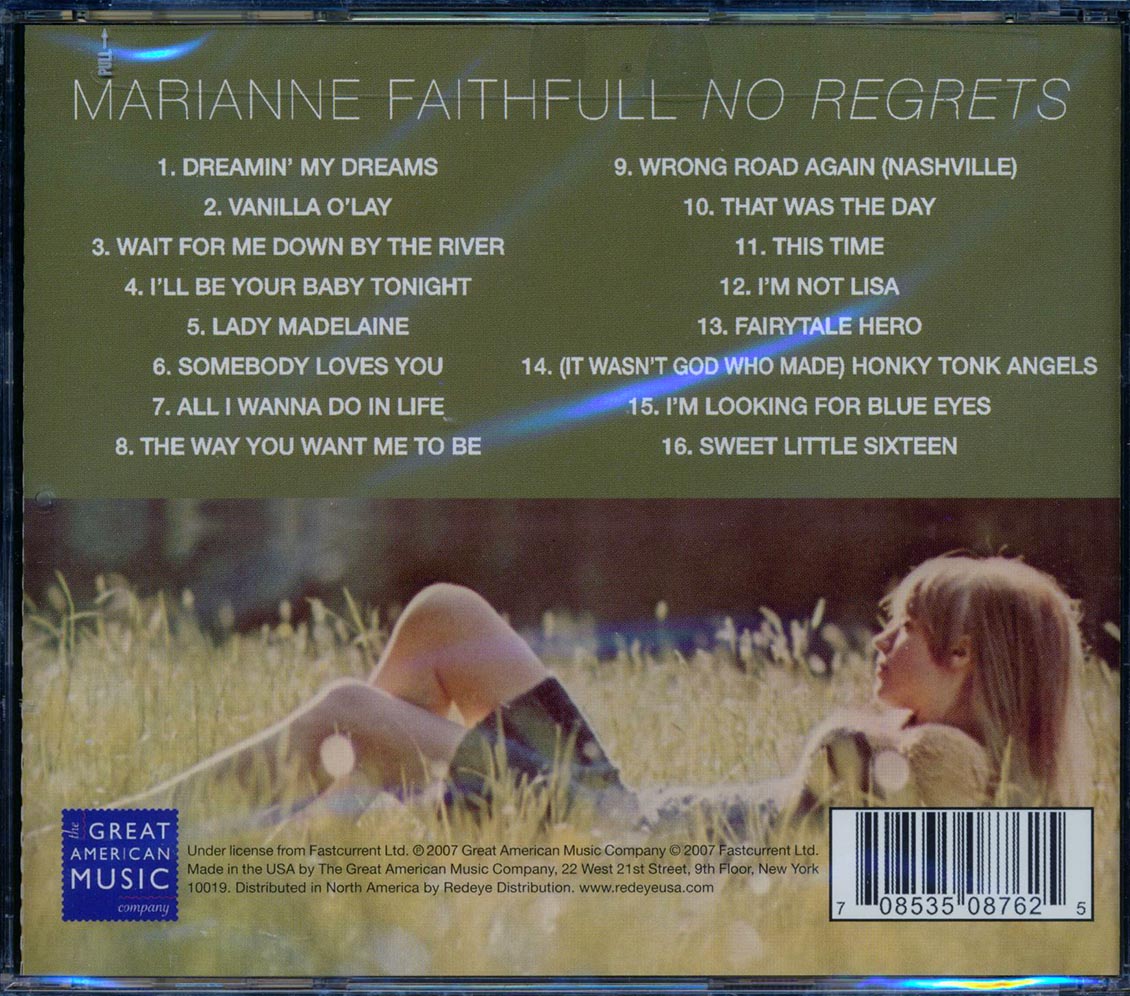 Marianne Faithfull - No Regrets [New CD]