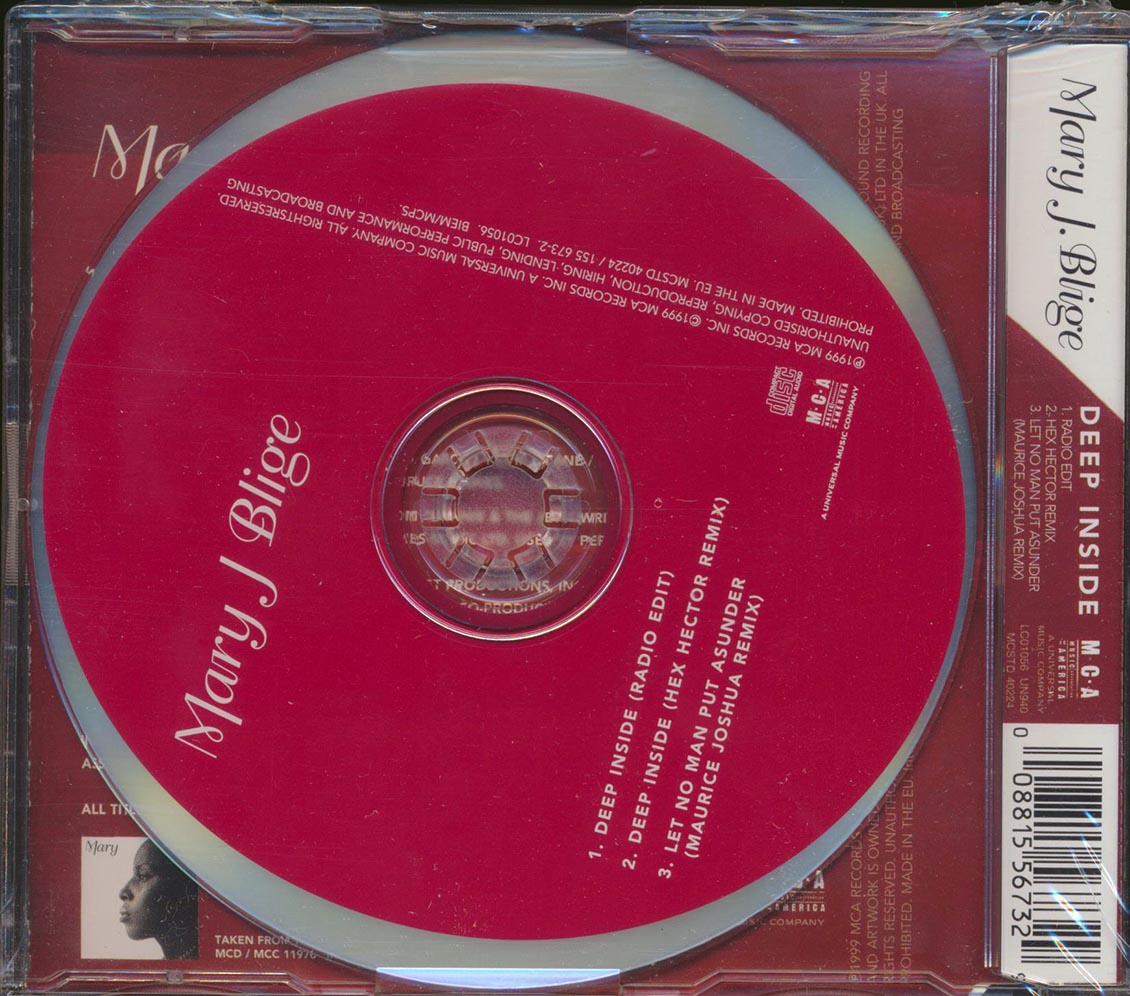 Mary J Blige - Deep Inside (3 Track EP) [New CD]