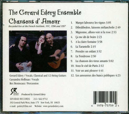 The Gerard Edery Ensemble - Chansons D' Amour [New CD]
