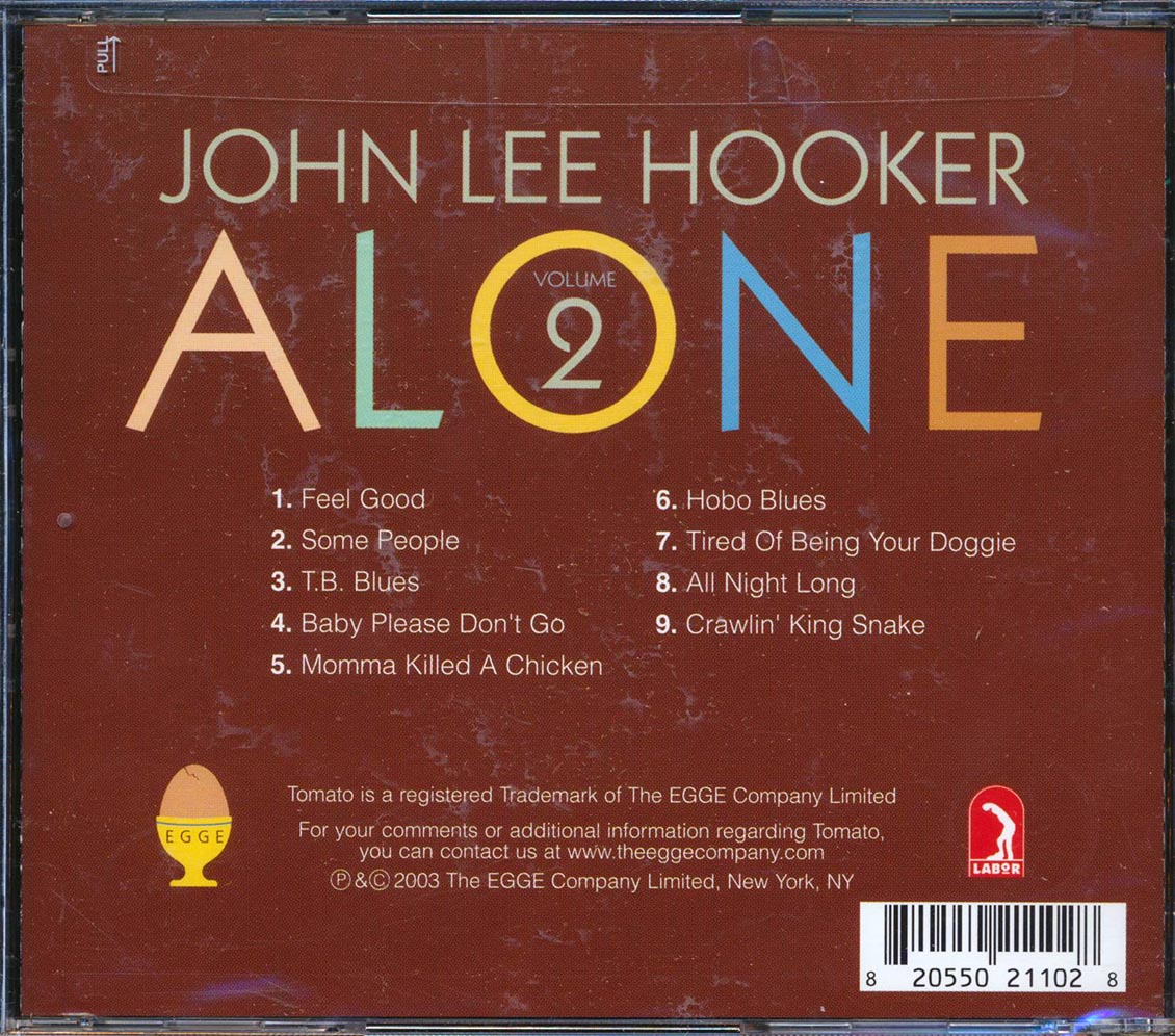 John Lee Hooker - Alone Volume 2 [New CD]