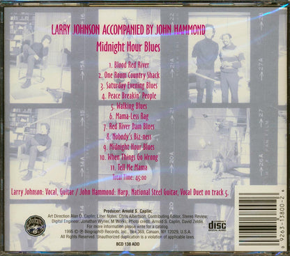 Larry Johnson, John Hammond - Midnight Hour Blues [New CD]