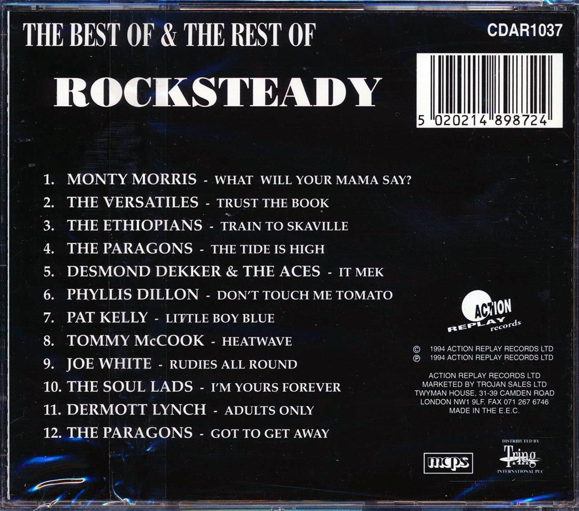 Desmond Dekker, Phyllis Dillon, The Ethiopians, Monty Morris, The Paragons, Etc. - The Best Of & The Rest Of Rock Steady [New CD]
