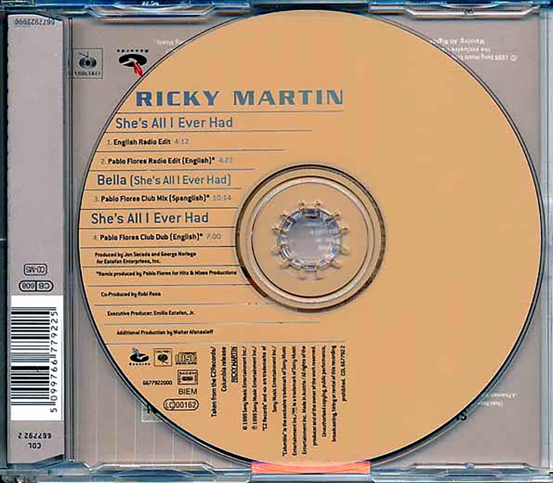 Ricky Martin - She's All I Ever Had [New CD]