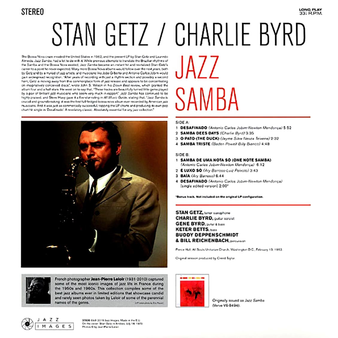Stan Getz, Charlie Byrd - Jazz Samba (ltd. ed.) (180g) [New Vinyl Record LP]