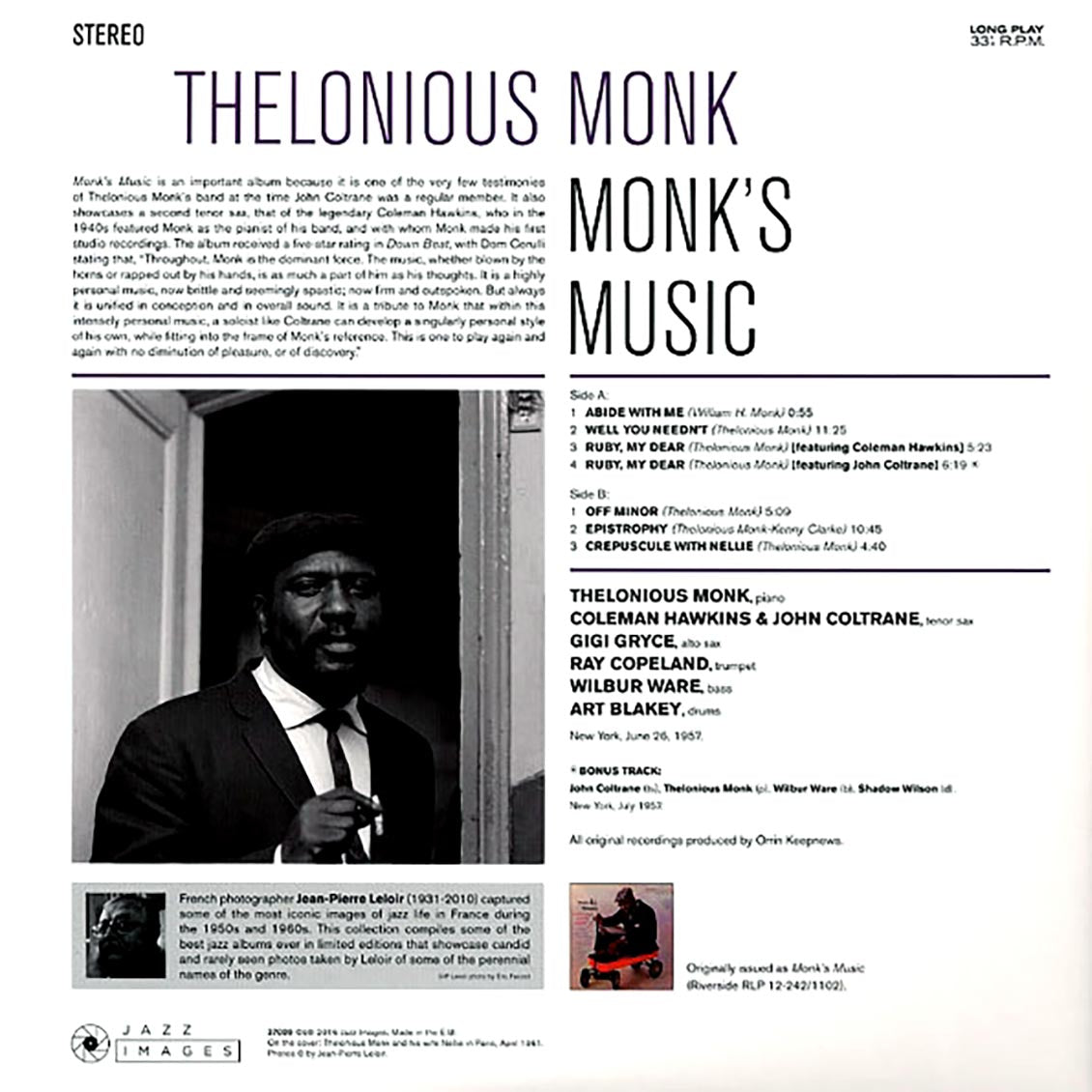 Thelonious Monk - Monk's Music (ltd. ed.) (180g) [New Vinyl Record LP]