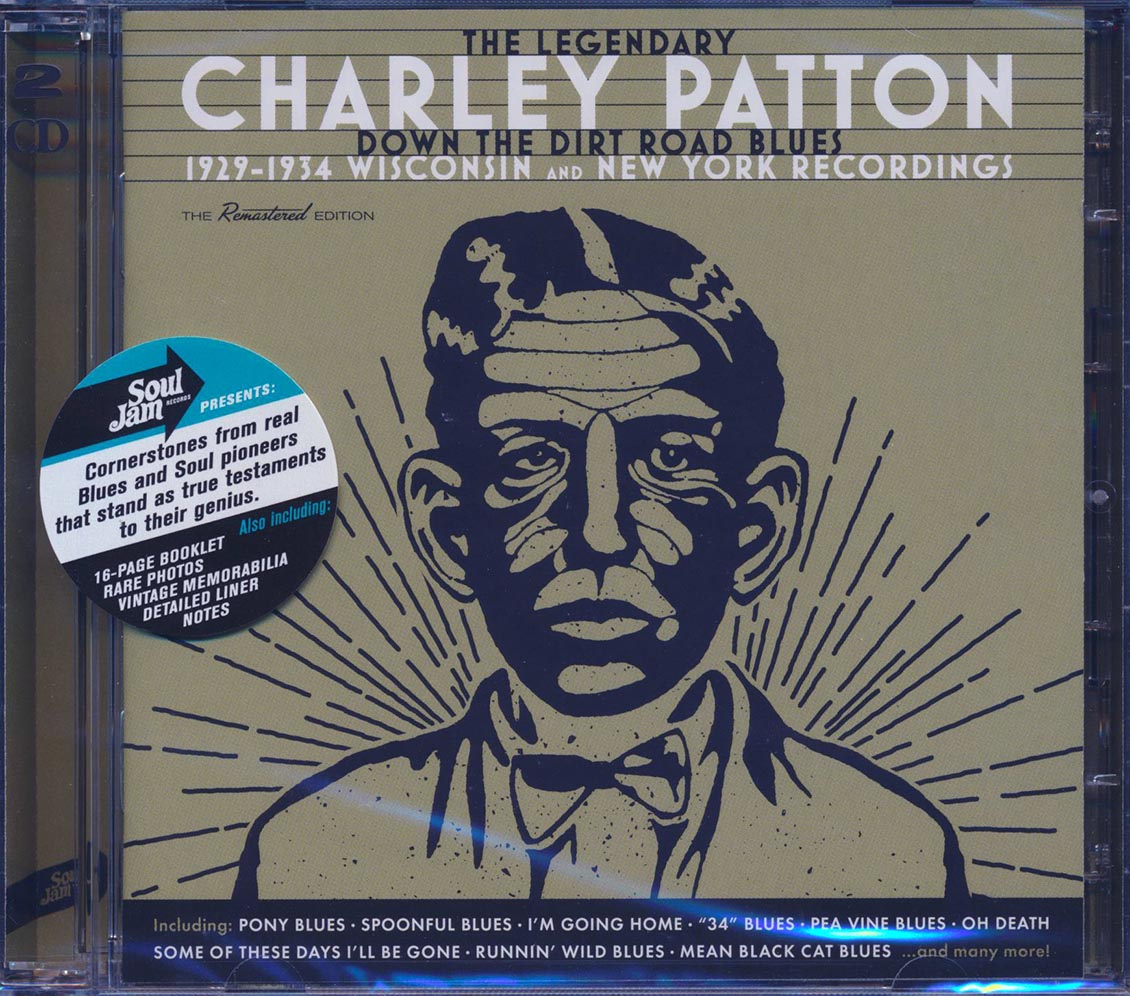 Charley Patton - Down The Dirt Road Blues: 1929-1934 Wisconsin And New York Recordings (2xCD) (incl. large booklet) (remastered) [New CD]