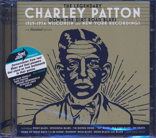 Charley Patton - Down The Dirt Road Blues: 1929-1934 Wisconsin And New York Recordings (2xCD) (incl. large booklet) (remastered) [New CD]