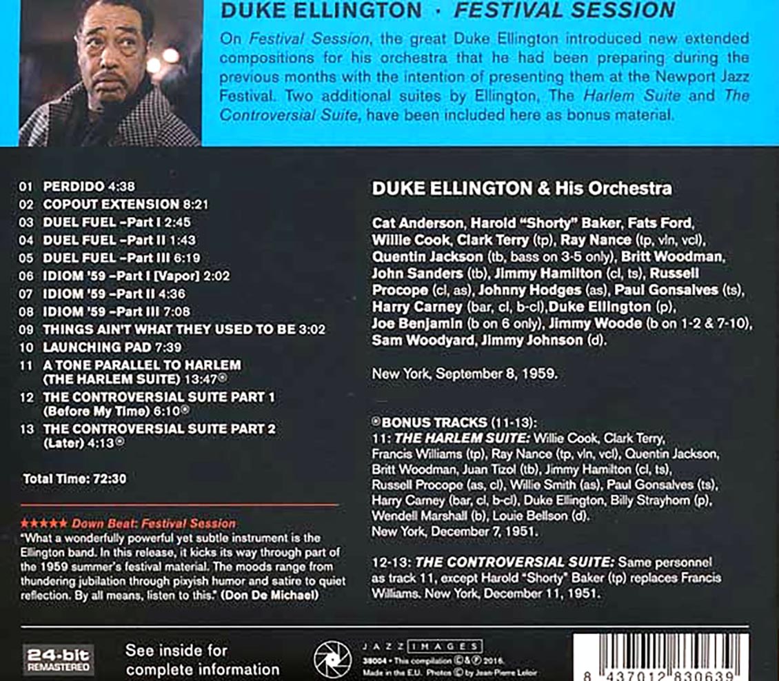 Duke Ellington - Festival Session (ltd. ed.) (remastered) [New CD]