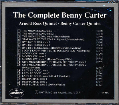 Benny Carter - The Complete Benny Carter: The Essential Keynote Session 7 [New CD]