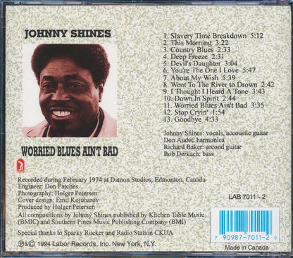 Johnny Shines - Worried Blues Ain't Bad [New CD]