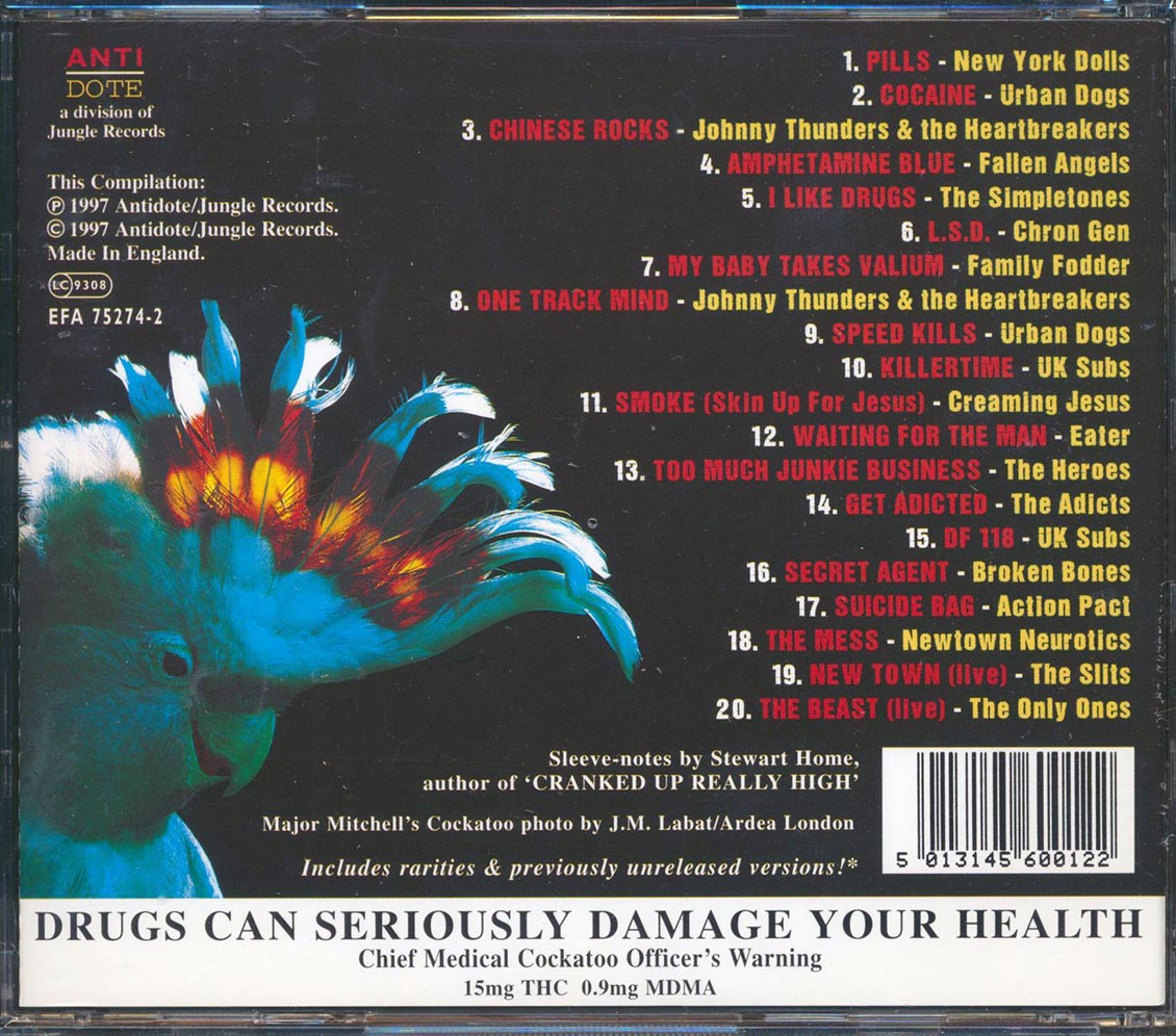 Urban Dogs, Fallen Angels, Chron Gen, Etc. - Punks On Drugs (20 tracks) [New CD]