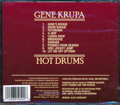 Gene Krupa - Hot Drums [New CD]