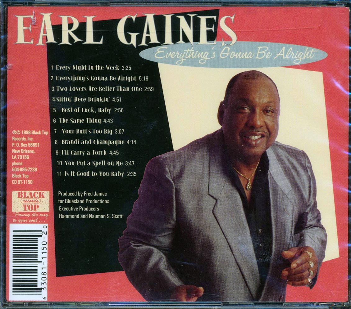 Earl Gaines - Everything's Gonna Be Alright [New CD]