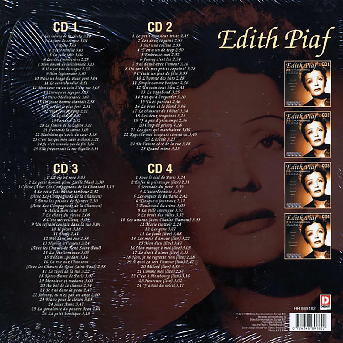 Edith Piaf - 100 Chansons (4xCD) (LP-size box set) [New CD]
