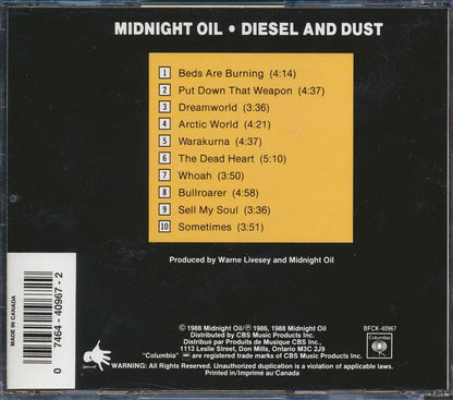 Midnight Oil - Diesel And Dust [New CD]