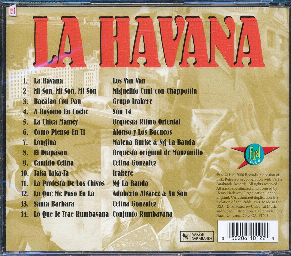 Los Van Van, Grupo Irakere, Son 14, Celina Gonzalez, Etc. - La Havana [New CD]