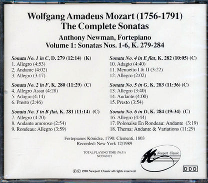 Mozart - 6 Fortepiano Sontatas [New CD]