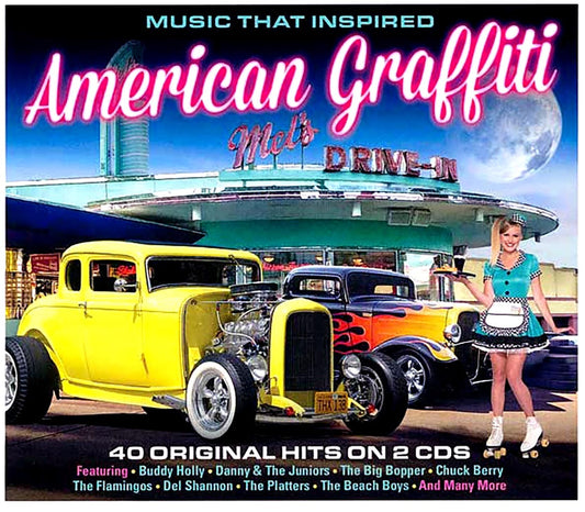 Chuck Berry, Buddy Holly, Del Shannon, The Beach Boys, Etc. - Music That Inspired American Graffiti (40 tracks) (2xCD) [New CD]