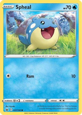 Spheal 037/198 - SWSH06 Chilling Reign