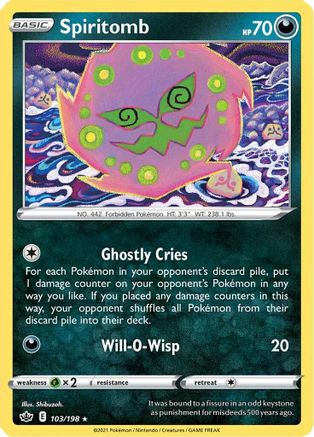 Spiritomb 103/198 - SWSH06 Chilling Reign