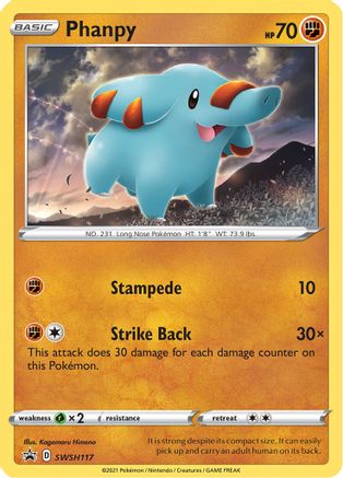 Phanpy SWSH117/307 - SWSH Sword & Shield Promo Cards Holofoil