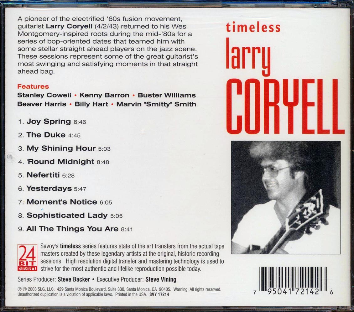 Larry Coryell - Timeless [New CD]
