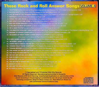 Tommy Tucker, Jimmy Jenson, Tan Boreson, Etc. - Those Rock And Roll Answer Songs Volume 4 [New CD]