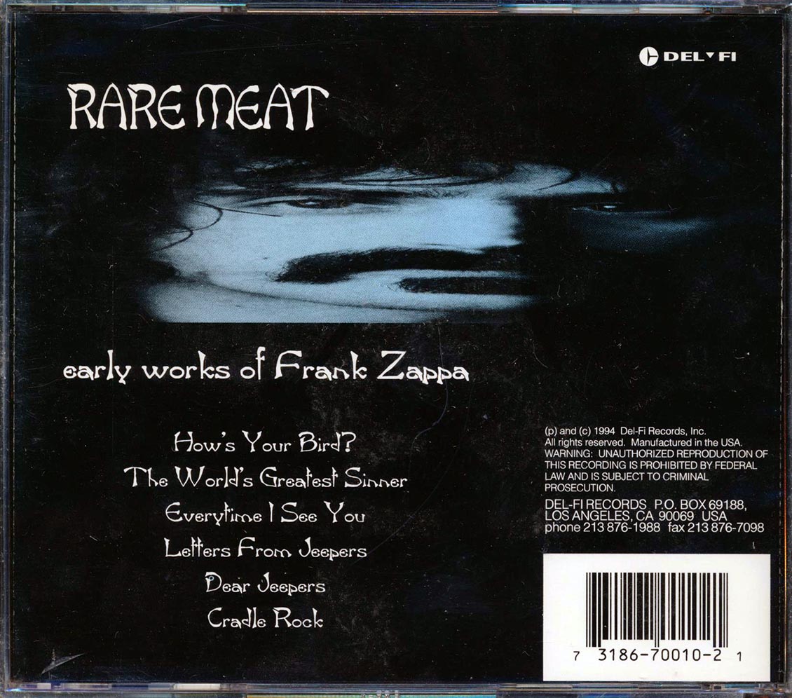 Rare Meat - Early Works Of Frank Zappa [New CD]