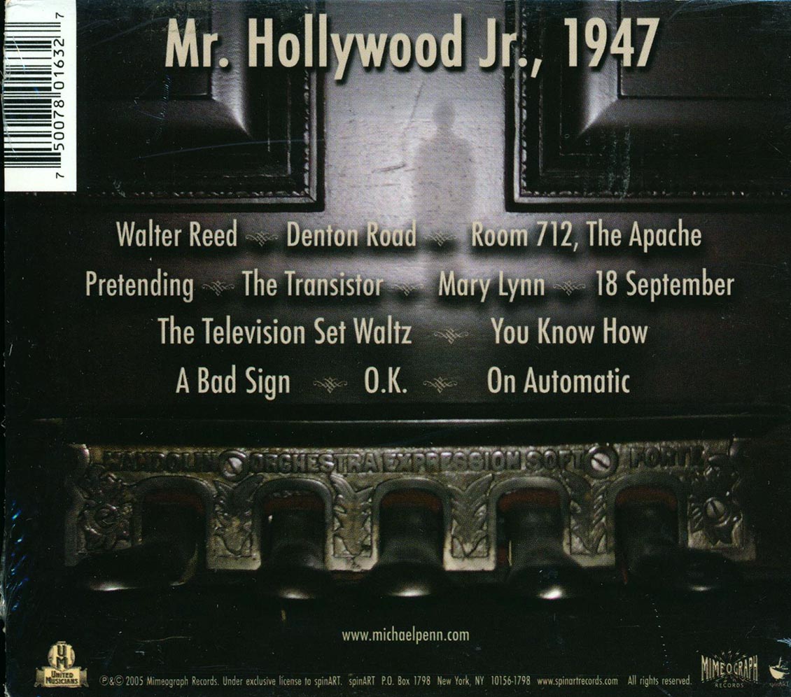 Michael Penn - Mr. Hollywood Jr. 1947 [New CD]
