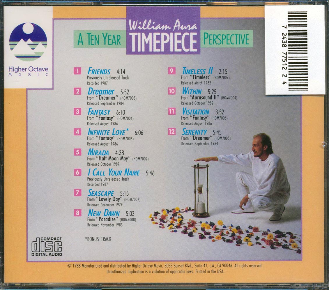 William Aura - Timepiece: A Ten Year Perspective [New CD]
