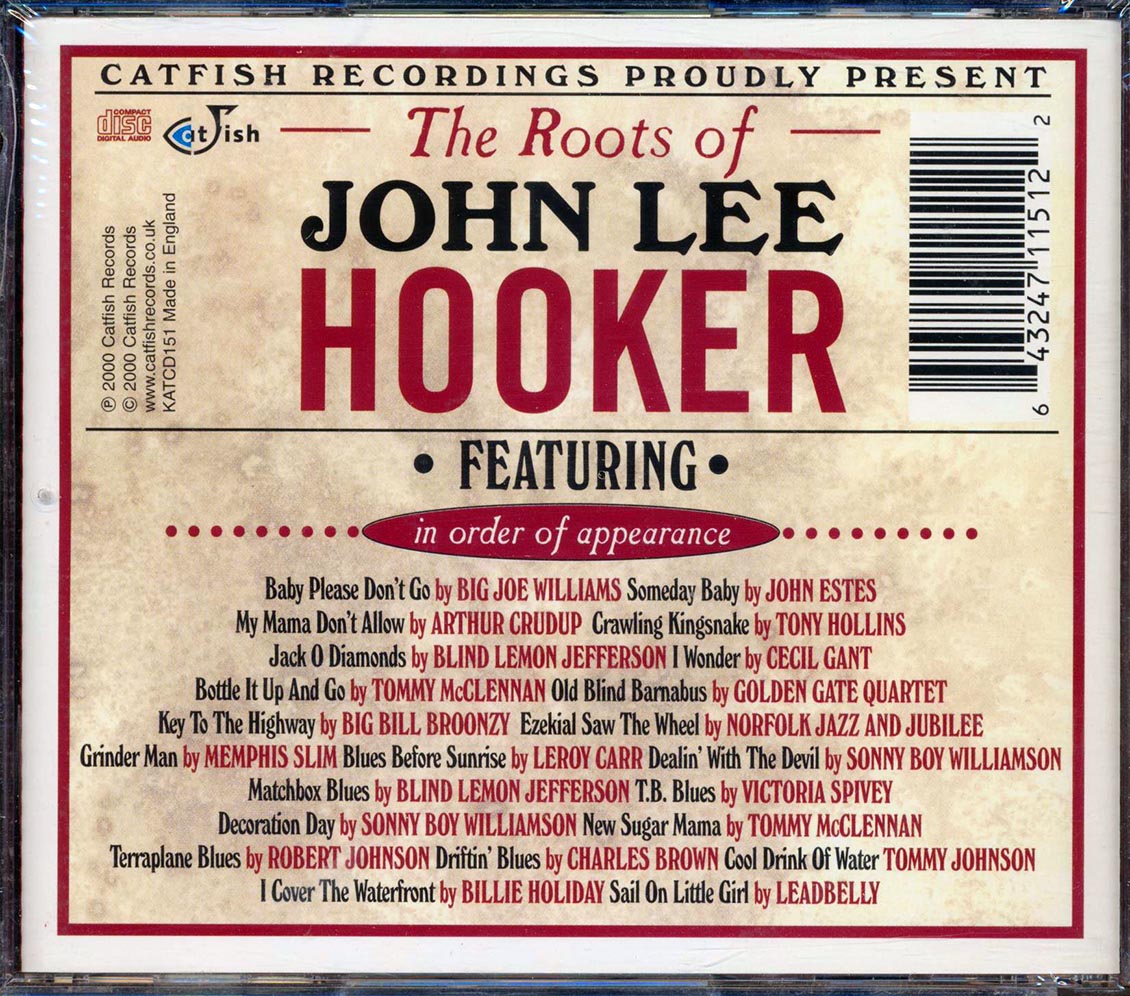 Big Joe Williams, John Estes, Arthur Crudup, Etc. - The Roots Of John Lee Hooker (incl. large booklet) [New CD]