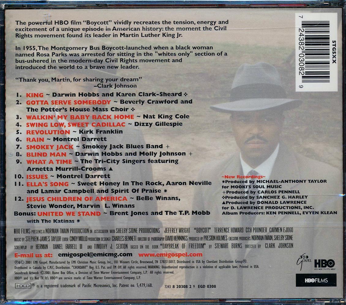 Nat King Cole, Dizzy Gillespie, Aaron Neville, Etc. - Music From The HBO Film Boycott [New CD]