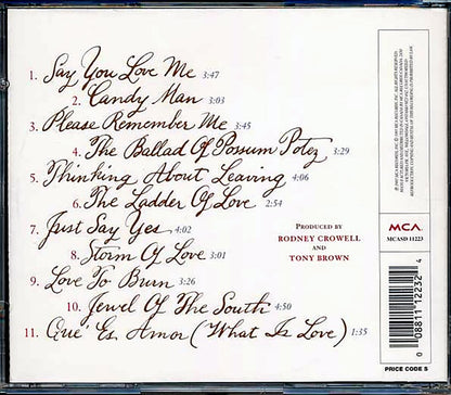 Rodney Crowell - Jewel Of The South (incl. large booklet) [New CD]
