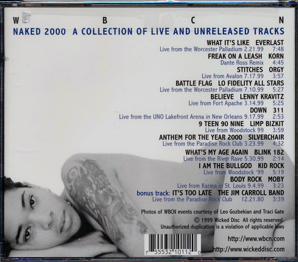Lenny Kravitz, Down, Limp Bizkit, Everlast, Etc. - WBCN Naked 2000: A Collection Of Live And Unreleased Tracks [New CD]