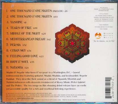 Shahin & Sepehr - One Thousand And One Nights [New CD]
