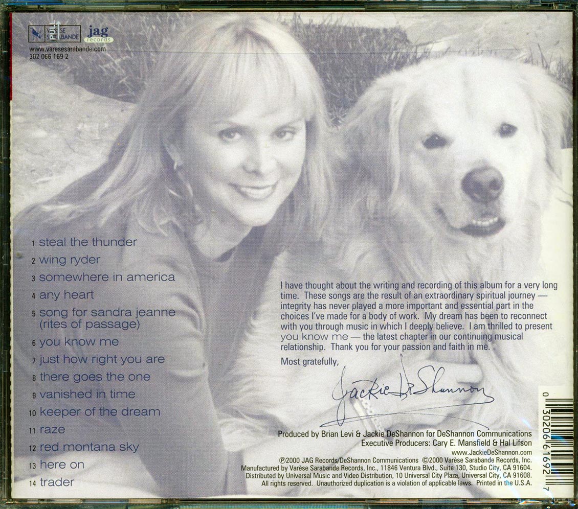 Jackie DeShannon - You Know Me [New CD]